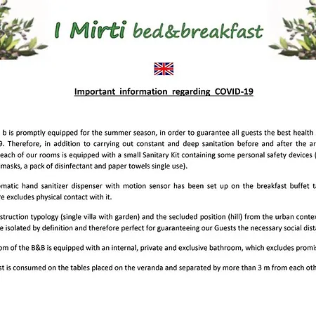 I Mirti Bed & Breakfast San Pantaleo